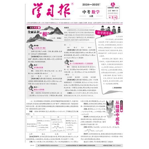 学习报.中考数学人教(中文版）