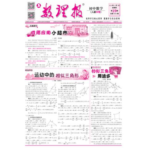 数理报.中考数学人教版