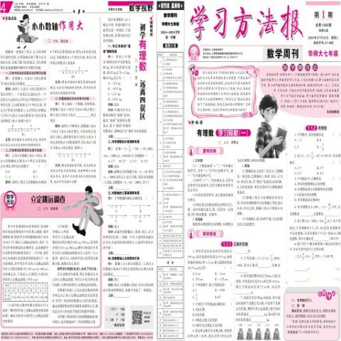 学习方法报.数学周刊.华师大七年级
