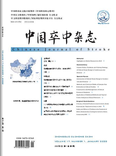 中国卒中杂志